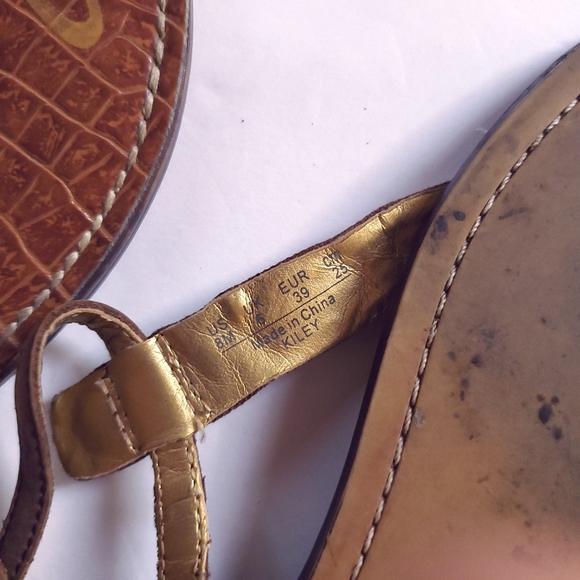 SAM EDELMAN SHELL THONG SANDALS SIZE 8 - Picture 5 of 8